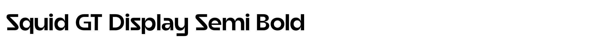 Squid GT Display Semi Bold image
